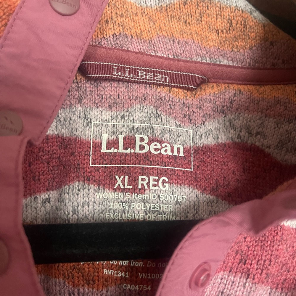 LL Bean Pink Pullover - Picture 3 of 6